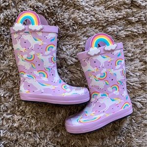 Cat & Jack Toddler Unicorn & Rainbows Rainboots